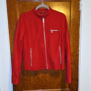 GAP Red Zip-Front Women's Jacket